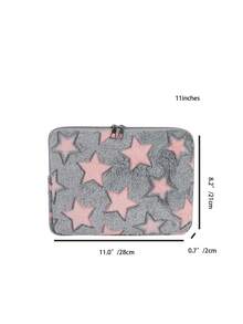 1件装学生笔记本电脑保护套，适用于11英寸/13英寸/15英寸笔记本电脑，星空印花毛绒休闲男女通用保护套，兼容Macbook、HP、ASUS等品牌，适合女生、青少年、男生、大学生使用。另有9-15英寸平板电脑保护套，防震设计，适用于iPad Air 4/5/Pro等机型，防水旅行必备。 - 灰色 - 查看 4