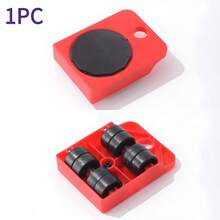 1pc 4-In-1 Heavy Duty Furniture Mover With Locking Casters And Non-Slip Rubber Pads - Sturdy Plastic Moving System For Sofa, Bed, Mattress And Chair - DIY Moving, Multi-Surface Protection, Scratch-Resistant - Multicolor - View 2