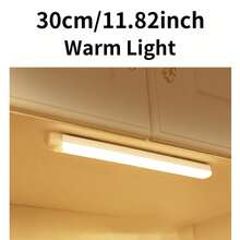 1 buah Lampu Sensor Gerak, Lampu Malam Strip untuk Kamar Tidur, Lampu LED Isi Ulang USB, Cocok untuk Kamar, Lemari, Koridor, dan Tangga, 19,69 Inci/11,81 Inci/7,87 Inci/3,94 Inci, Cahaya Hangat/Cahaya Putih - warna hangat - View 11