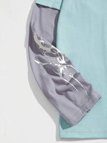 Chemise de dessous à manches longues et col rond pour hommes, respirante et polyvalente, ample et décontractée, style coréen minimaliste, motif classique créatif, t-shirt col rond, coupe ample, Top décontracté pour l'automne