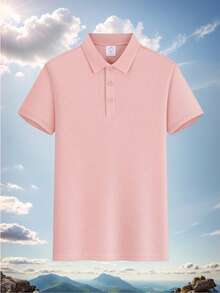 女士纯色短袖休闲健身户外Polo衫，休闲工作短袖翻领高尔夫Polo衫，户外Polo衫和T恤