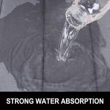 U Shaped Toilet Rug - Absorbent, Non-Slip, Soft Plush Bathroom Rug, Washable, 16x20 Inch, Marble Pattern, Bathroom Decor - Hydrangea Pattern 3 - View 9