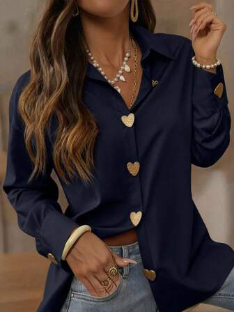 Damblus med lös passform och snygg avslappnad passform