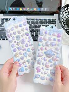 3D Embossed Cartoon Stickers, 3D Stereoscopic Effect Stickers, Exquisite Appearance, Waterproof Stickers, Cute DIY Decoration For Children - Multicolor - View 3