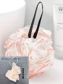 1pc African Nylon Exfoliating Bath Towel, Soft And Scrub, NylonBath Towel For Exfoliating And Bubble Foaming, BathroomAccessories Home Bathroom Decor Fall Decor Back To School