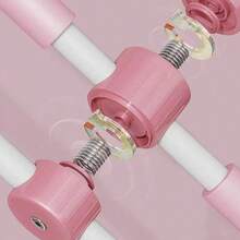 1 stycke yogaryggsträckare, stående axel- och ryggträningsutrustning, vuxen axlar- och ryggträningsanordning, yogabalansstång/zenbalansstång/kroppsformande stång | Cross Back Training Bar i kolstål, finns i grönt, grått och rosa - Multifärgad - Visa 6