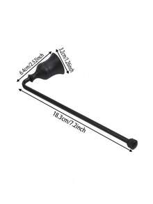 1个蜡烛熄灭器，蜡烛熄灭器，烛芯熄灭器，蜡烛配件，带长柄，可安全熄灭蜡烛火焰，钟形烛芯熄灭器，用于扑灭火焰，优雅的蜡烛配件