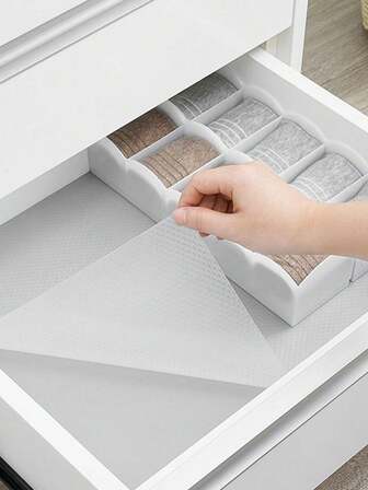 1 Roll Shelf Liner, Cabinet Liner, Non-Adhesive Kitchen Plastic Drawer Liner, Kitchen Cabinet Non-Slip Shelf Liner, Cutlery Room Shelves, Under Sink Clear Refrigerator Liner Kitchen Items Kitchen Accessories Kitchen Tools
