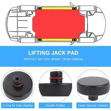 4 Piezas Almohadilla de Goma para Gato de Coche Compatible con /Y/X/S, Jack Pads con Estuche de Almacenamiento, Soporte Tesla Jack Pad Protege la batería y el chasis - 1 - Ver 5