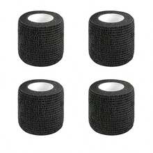 1/2/4/6/9 Rolls Elastic Bandage, Breathable Soft Non-Woven Fabric Bandage, Suitable For Football, Basketball, Fitness, Weightlifting, Boxing, Used For Wrist, Ankle, Finger And Other Joint Compression - Black - View 16