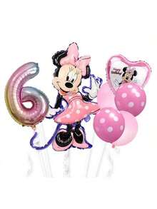 Mouse Theme Party Balloon Set  Birthday Party Balloon Combination Set Suitable For Holiday Celebration Event Decoration Supplies Background Wall Decoration Balloon Props - Multicolor - View 11