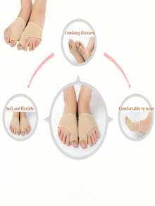 2只装带凝胶垫的脚趾保护套,防摩擦,高弹力,男女通用,舒适透气的针织鞋垫,适用于高跟鞋、靴子等,是完美的圣诞礼物,也是春夏鞋履、伴娘礼物、房间装饰、卧室装饰、海滩、旅行、男女皆宜的度假必备单品。 - 彩色 - 查看 5