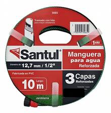 Manguera para agua tricapa con conexión 10 metros SA5665 Santul - Verde - Ver 5