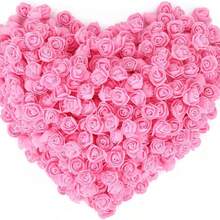 150PCS Heads Artificial Foam Flowers Bouquet MINI Teddy Bear Of Roses DIY Wreath Material Candy Box Accessories Home Wedding Decoration Bride Wrist Flower Chest Flower Headflower Material Valentine's Day New Year Decoration Birthday Party Cake Accessories - 150Pcs - View 14