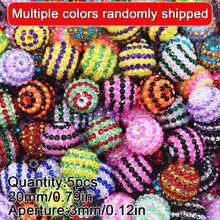 5 piezas de cuentas de rhinestone brillante de 20mm, adecuadas para hacer joyas DIY, incluyendo la creación de pulseras y pendientes, cuentas para hacer joyas - Hazlo tú mismo - Ver 23