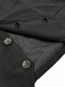 Men's Solid Color Suit Vest, Fake Pocket Fashion Minimalist Style, Business Casual Waistcoat