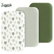 Cotton Muslin Crib Fitted Sheet, Suitable For Baby Delight, Dream On Me, AMKE And Other Brands Rectangular Mattresses, Soft And Comfortable For Baby Boys And Girls