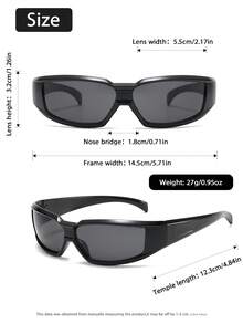 1 pièce Lunettes classiques élégantes de base en plastique de couleur pour homme, idéales pour la conduite, la pêche, le camping, la plage et les sorties - Multicolore - Voir 7