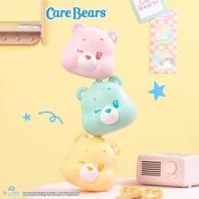 (Random 1PC)Care Bears Glowing Daily Life Series Blind Box - Kawaii Bear Head Figurine, Glow-In-The-Dark Collectible Trinket, Cute Cheer Bear/Funshine Bear Character Ornament, Soft PVC Acrylic Decor, Ideal Gift For Teens Adults Care Bears Fans, Desktop Home Decoration Accessory