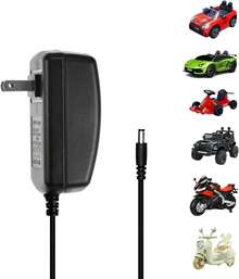 Cargador de 12 V para niños para juguetes de viaje, cargador de batería universal de coche, juguete de paseo eléctrico, fuente de alimentación de repuesto para coches de 12 voltios, camiones, SUV - 1 - Ver 7