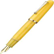 Jinhao 9019 DaDao Series Fountain Pen, Size 8 Fine Heartbeat Nib With Large Ink Converter, Yellow Jade Acrylic Design Smooth Writing Pen (Gold Trim) - MàuL - Xem 3