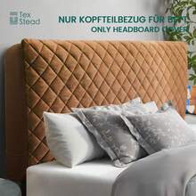 1PC Solid Color Bed Headboards Covers, High Elasticity Dustproof Protective Bed Headboard Slipcover, Skin-Friendly & Soft,For Single And Double Beds 1pc Thickened Linen Headboard Cover - Brown - View 22
