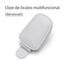 Novo Suporte Multifuncional para Óculos de Sol para Carro com Clip para Cartão, Porta-Bilhete, Fecho, Estojo para Caneta - Tamanho Único - Visão 12