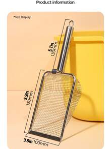 Metal Mesh Cat Litter Shovel Stainless Steel Toilet Pick Up, Rutin Chicken Pet Poop Shovel, Climbing Pet Shovel, Cat Dog Poop Sand Shovel