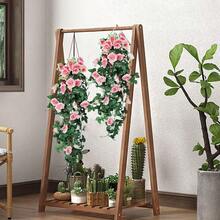 2 Pieces 40 Inch Artificial Hanging Flowers - Fake Rose Plant - Wall Decor, Wedding Decor, Home Decor, Garden Decor, Multiple Colors Look Better.Multiple Colors) - 香檳色 - 查看 4