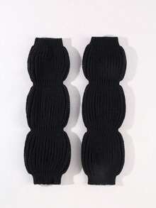 1双女士优雅针织肘长臂套，冬季户外穿着Y2K长手套+冬季装备+小熊手套+圣诞节 - 彩色 - 查看 8