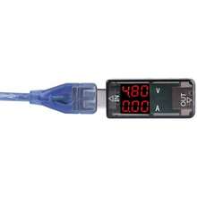 USB LCD en color Voltímetro Amperímetro Medidor de corriente Multímetro Cargador Probador USB, Probador USB Voltaje Corriente Medidor de potencia, Tamaño pequeño, Portátil para llevar,(negro) - Negro - Ver 12