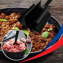 Meat Chopper For Hamburger, Professional Heat Resistant Masher Smasher Kitchen Tool For Turkey Ground Beef, Multipurpose Chopper Mincers Gadgets For Potato Fruits Vegetable