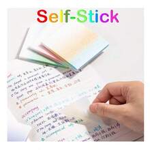 Glitter Sticky Notes, Transparent Self-Adhesive Memo Pads, Cute Notepads, Sticky Notes, Notepads, Work Organization, Study Notes, Cute Stationery, Transparent Sticky Notes, Durable Sticky Notes, High-Quality Paper, Self-Adhesive Sticky Notes, Sticky Note Set - Multicolor - View 4