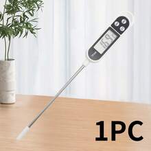 专业数字食品温度计，带不锈钢探针和摄氏度/华氏度显示 - 即时读取肉类温度计，适用于烧烤、烘焙、糖果、牛奶、露营 - 家用厨房卫生温度计（易读液晶显示屏），数字食品温度计 - 彩色 - 查看 13