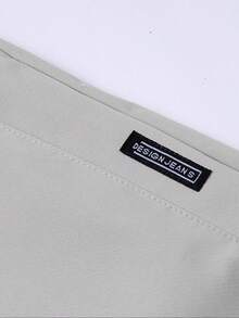 بنطلون رجالي سميك دافئ مصنوع من خليط الصوف، بنطلون مستقيم عادي مع جيوب وسحاب، مريح وسهل التنسيق، للشتاء