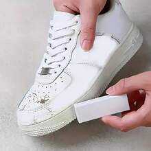 1 Shoe Cleaning Eraser Brush, Compact White Cleaning Tool, Sturdy And Reusable, Suitable For Sports Shoes, Boots, And Sneakers, Suitable For Home And Travel Use - 白色 - 查看 4