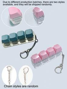 1个键盘帽钥匙扣 - 减压工具，方形键盘吊坠，手指按压减压配件，手提包和背包的绝佳装饰品 - 彩色 - 查看 14
