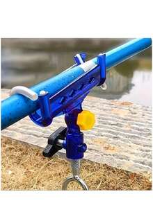 1pc Bank Fishing Rod Holder, Adjustable Rod Stand, Corrosion-Resistant Stable Rod Rack