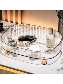 1pc Desktop Dressing Table Storage Box, High-End Cosmetics Storage Box, Light Luxury Jewelry Storage Box - Multicolor - View 5