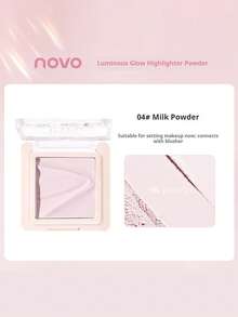 NOVO 霧面與亮澤壓粉，用於面部提亮、淚溝定妝與補妝，自然貼合，遮蓋凹陷，打造立體妝容 - 04#牛奶粉 - 查看 11