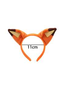 Nick Wilde Fox Headband, Judy Hopps Bunny Ear Hair Clips, Cartoon Character Headpieces For Park Photo Shoot - Multicolor - View 3