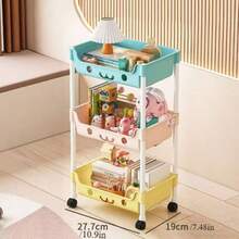 Multifunctional Storage Organizer, Space-Saving Floor-Standing Shelf Suitable For Kitchens, Entryways, And Homes - Holds Books, Shoes, Tableware, Cookware, Open Shelving, Sturdy Structure, Multi-Tiered Unit Design, Durable Construction, Shoe Rack, Under-Bed Storage. - Nhiều màu - Xem 6