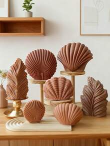 Moule à bougie en silicone 3D en forme de coquillage et de corail - Textures de conque/coquille Saint-Jacques, silicone flexible et facile pour les débutants | Résistant à la chaleur, réutilisable et facile à démouler | Convient pour la fabrication de bougies d'aromathérapie, l'artisanat de savon, le moulage de résine | Parfait pour les passionnés d'artisanat, la décoration intérieure, la Saint-Valentin et les cadeaux de fête - Blanc - Voir 1