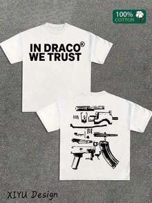 A High-Quality Men's Street Casual-Shirt, Which We Trust In Draco, Is Printed On Both Sides Of Firearms, A Must-Have Fashion Item Inspirational Men, A Men's-Shirt With Round Neck And Short Sleeves, Cotton Casual, Loose And Versatile, And A Must-Have Outdoor Sports. IQOS - 白色 - 查看 6
