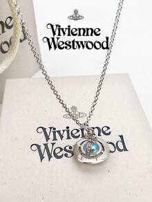 Vivienne Westwood New Tiny Orb Pendant Necklace - Silver - View 3