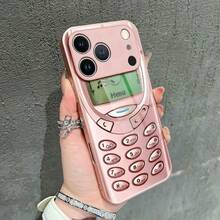 Retro Creative Pink Phone Button Pattern Phone For Iphone 17/17Pro/17Promax/17Air/16/16Pro/16Promax/16Plus/16E/15/15Plus/15Pro/15Promax/14/14Plus/14Pro/14Promax/13/13Pro/13Promax/12/12Pro/12Promax/11/11Pro/11Promax, HD Protective - Hồng - Xem 8