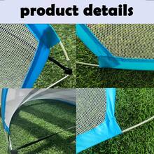 1 Set Foldable Fiberglass Soccer Goal, Semicircle Shape Soccer Goal Net Trainer With Retractable Rod, Adult Portable Soccer Goal With Carrying Bag