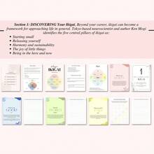 无意义的生活计划本和笔记本 - 无日期 - 励志冥想日志，5 部分布局（每日/每周/年度计划、目标跟踪、笔记）和双语英语/引言，适合成人，用于工作和个人效率计划。 - 彩色 - 查看 10