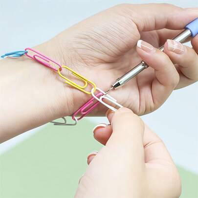 Smyckestillbehör i rostfritt stål - Moderna hjälpverktyg - Lämpliga för smycken/armband/halsband, lätta att bära och ta av - Kompatibelt med praktiska smyckesverktyg - Jul- och nyårspresenter