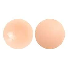 1 Pair Plus Size Silicone Invisible Nipple Covers Pasties For Party Events - Khaki - View 30